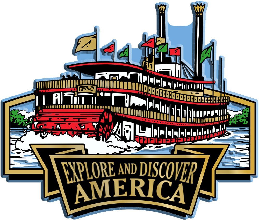 Discover & Explore America - RIVERBOAT - Magneet