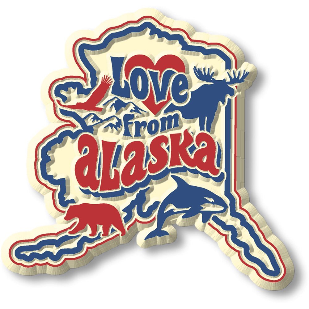 Vintage State - Alaska - Magneet