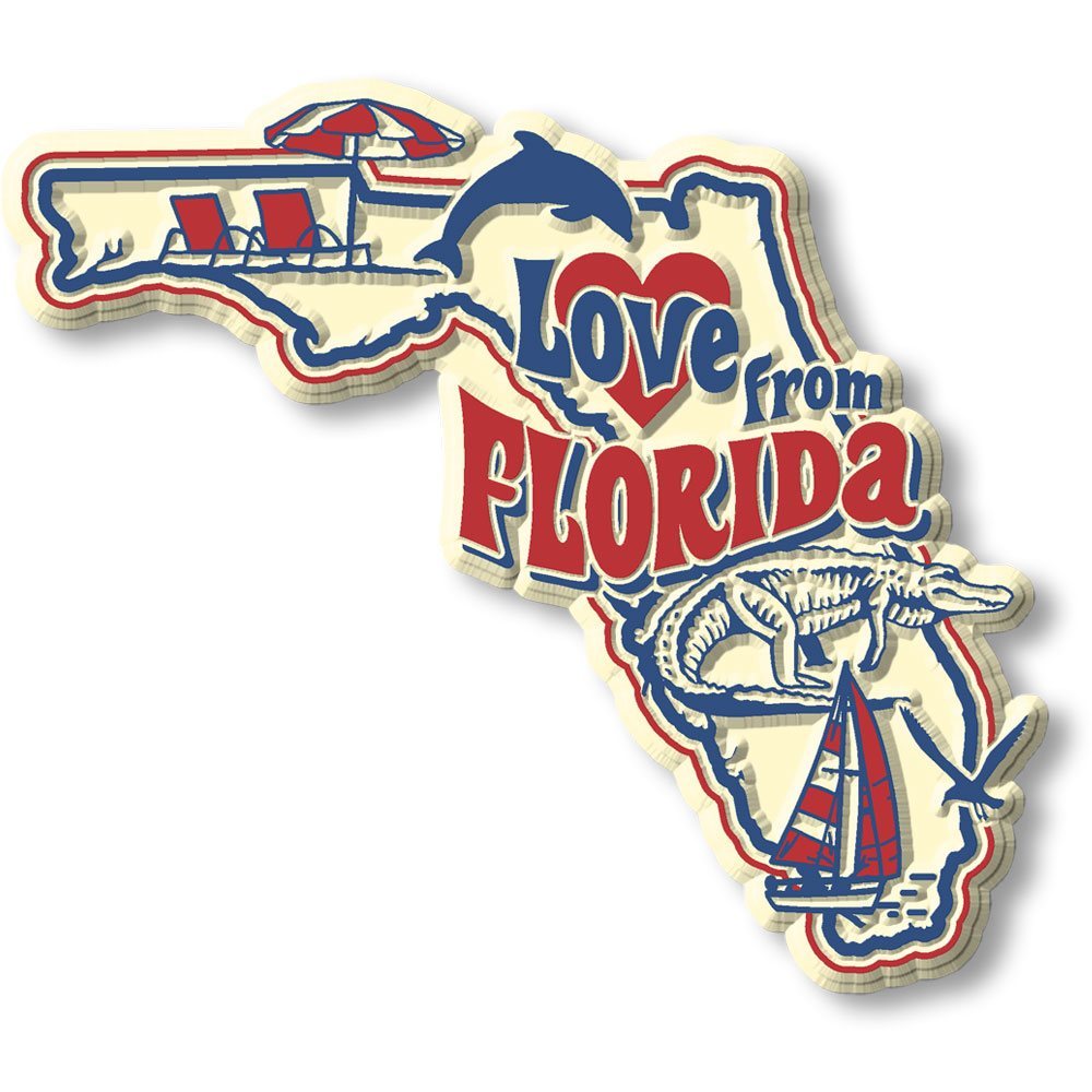 Vintage State - Florida - Magneet