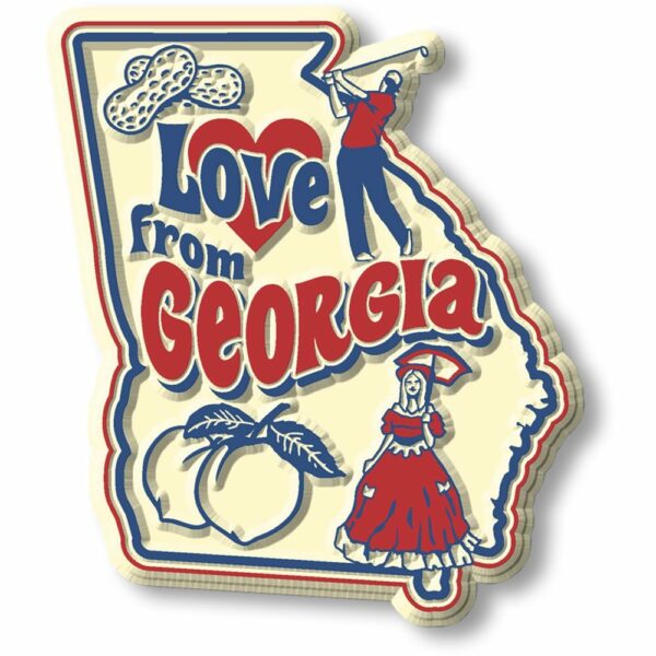 Vintage State - Georgia - Magneet