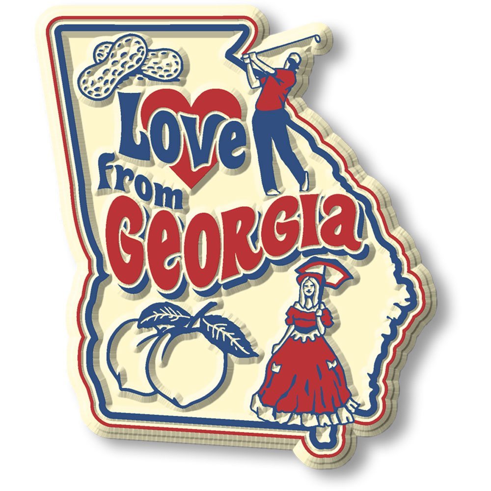 Vintage State - Georgia - Magneet