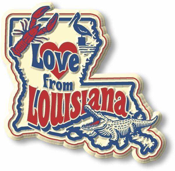 Vintage State - Louisiana - Magneet