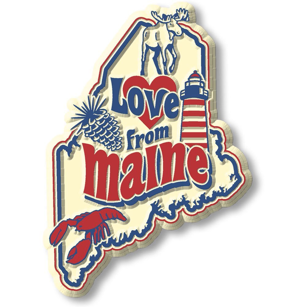 Vintage State - Maine - Magneet