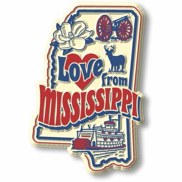 Vintage State - Mississippi - Magneet