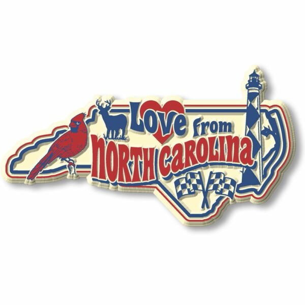Vintage State - North Carolina - Magneet