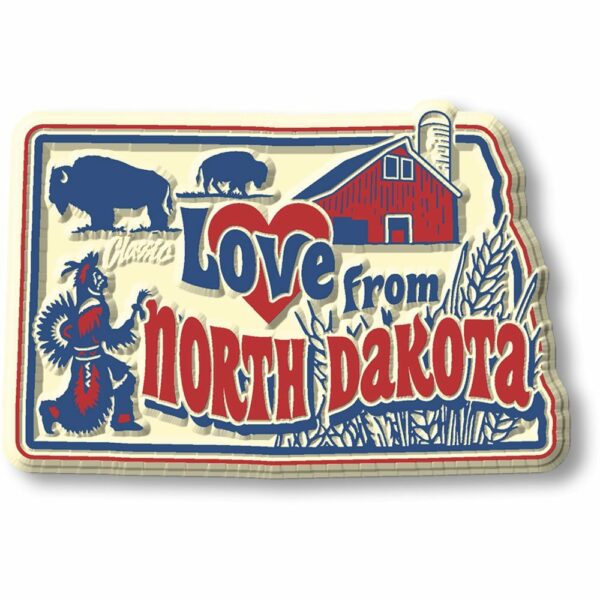 Vintage State - North Dakota - Magneet