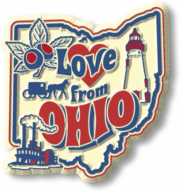 Vintage State - Ohio - Magneet