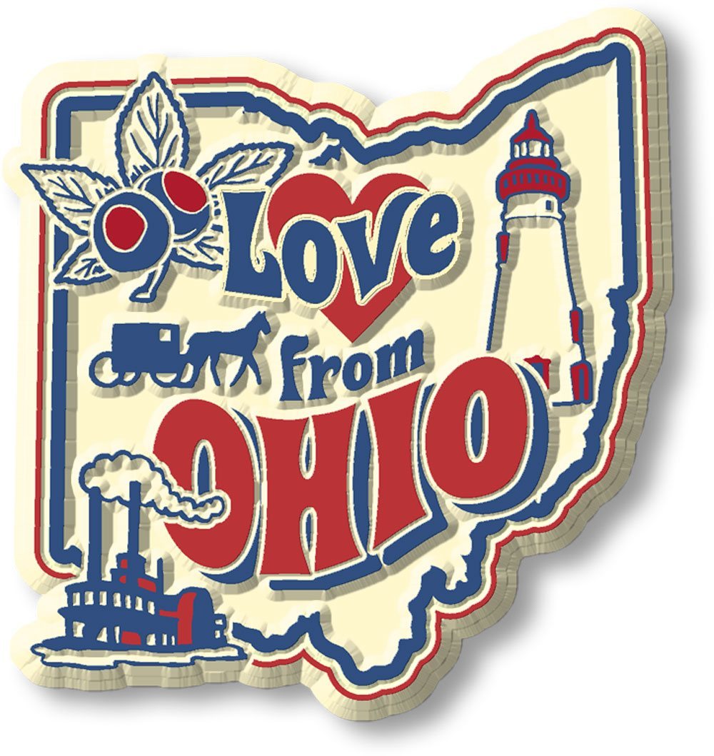 Vintage State - Ohio - Magneet