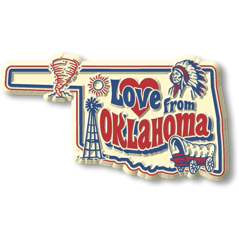 Vintage State - Oklahoma - Magneet