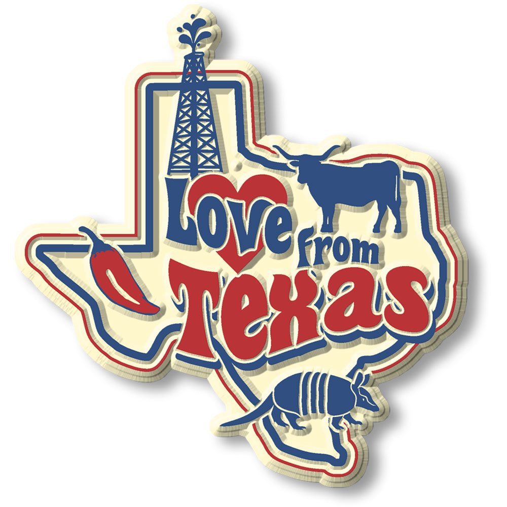 Vintage State - Texas - Magneet