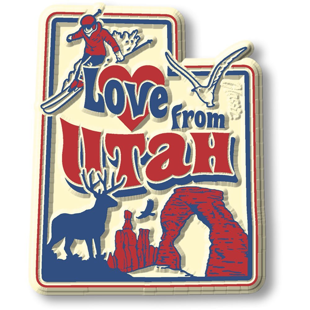 Vintage State - Utah - Magneet