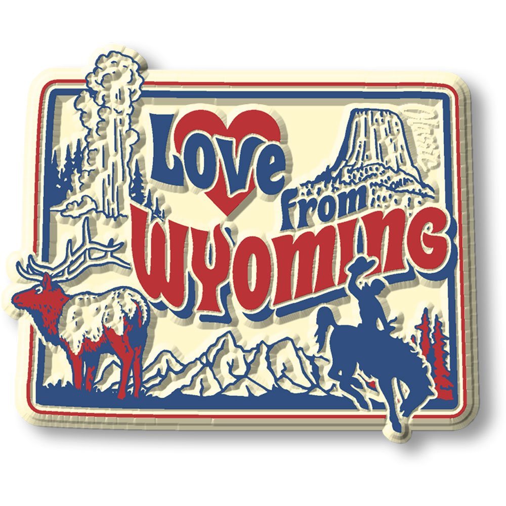 Vintage State - Wyoming - Magneet