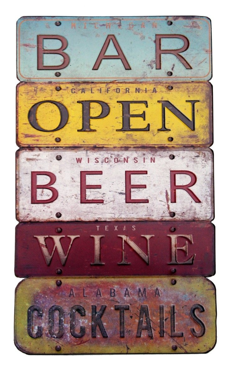 Bar Open Beer Wine Cocktails