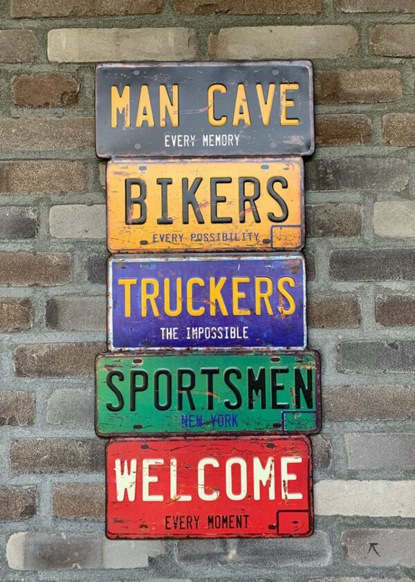 Man Cave Bikers Truckers Sportsmen Welcome - Afbeelding 3