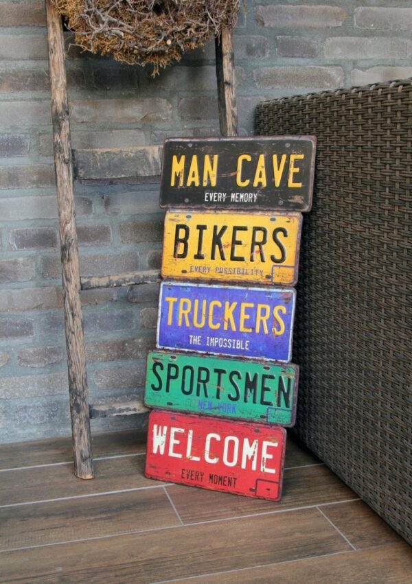 Man Cave Bikers Truckers Sportsmen Welcome - Afbeelding 2