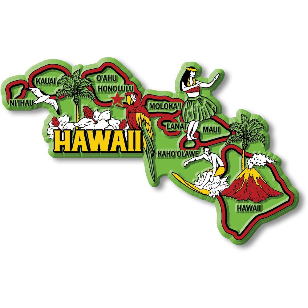Colorful State - HAWAII - Magneet