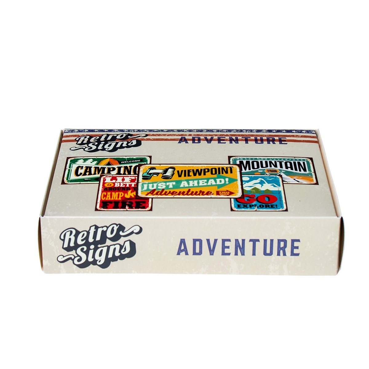 ADVENTURE Retro Box - set van 5 signs