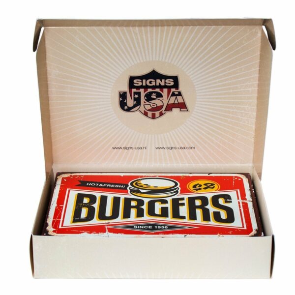 BBQ-GRILL Retro Box - set van 5 signs - Afbeelding 2