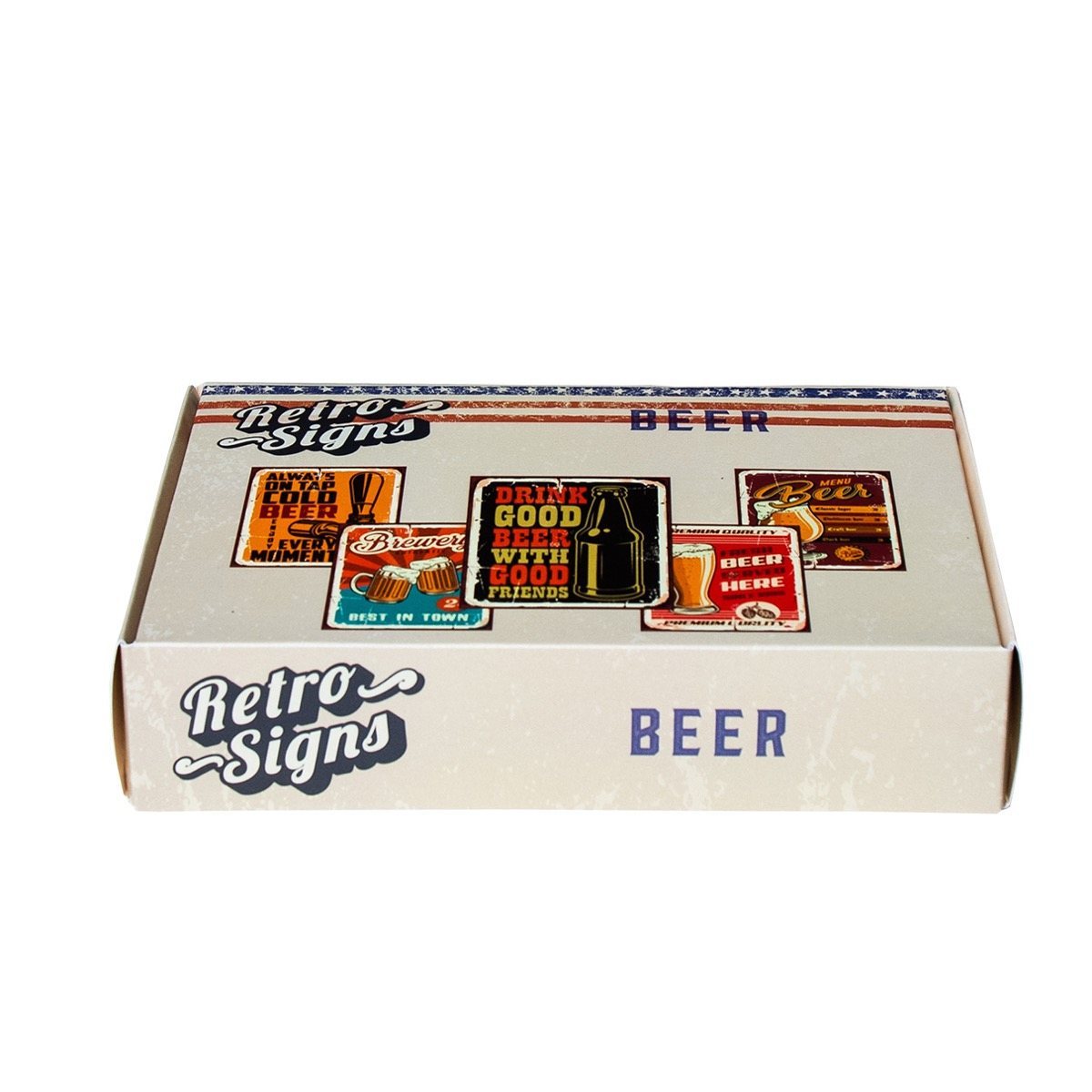 BEER Retro Box - set van 5 signs