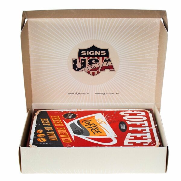 COFFEE-TEA Retro Box - set van 5 signs - Afbeelding 2