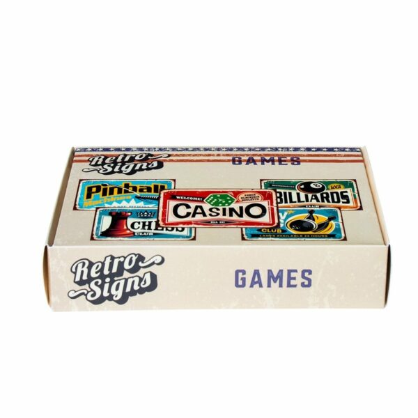 GAMES Retro Box - set van 5 signs