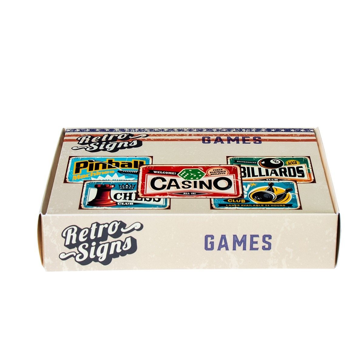 GAMES Retro Box - set van 5 signs