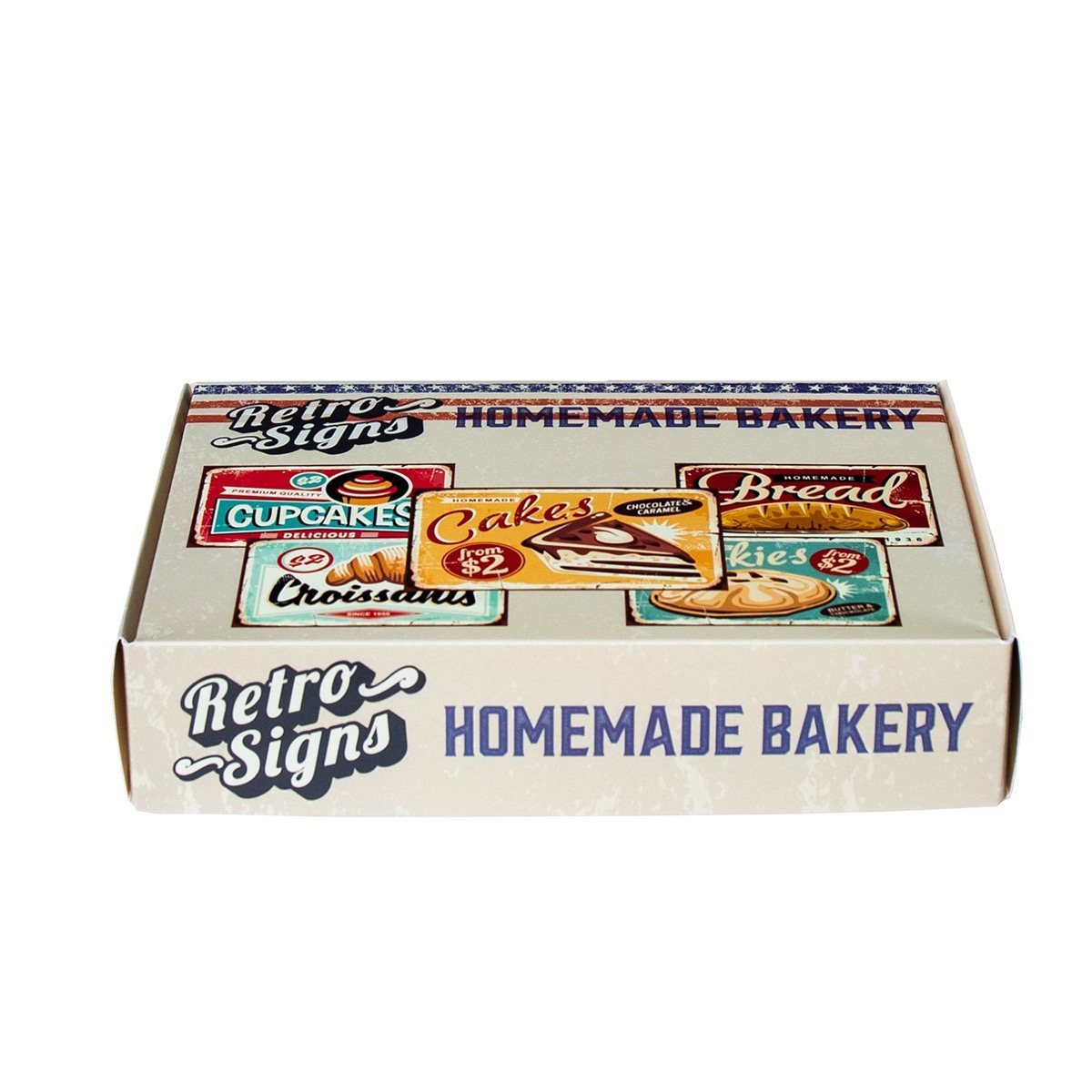 HOMEMADE BAKERY Retro Box - set van 5 signs