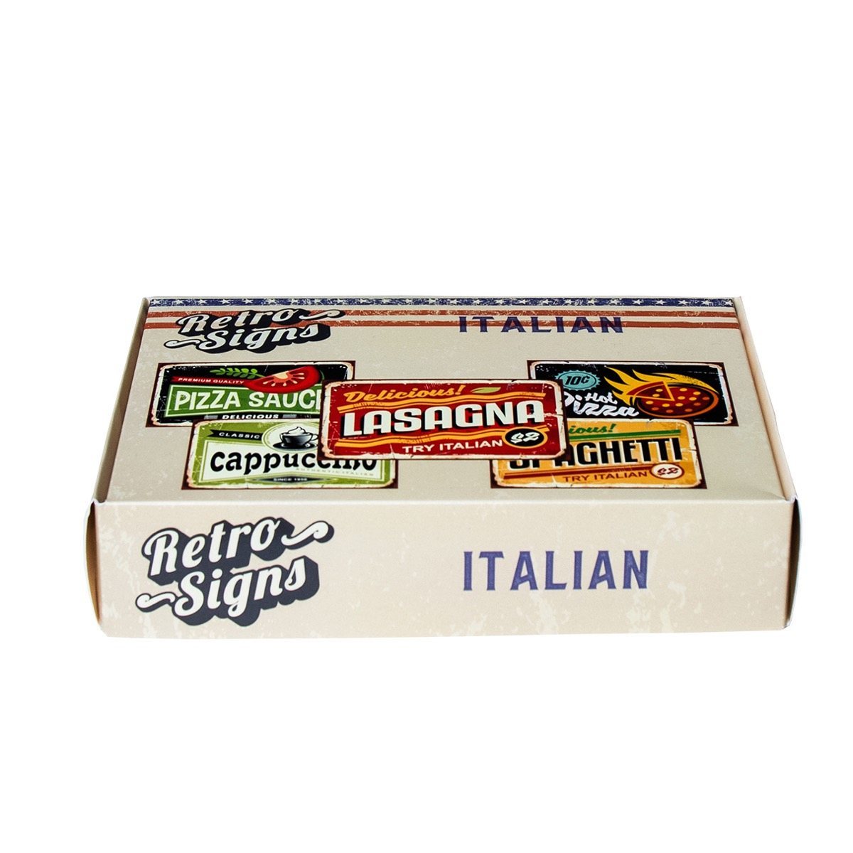 ITALIAN Retro Box - set van 5 signs