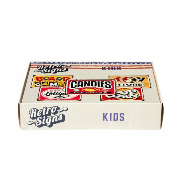 KIDS Retro Box - set van 5 signs