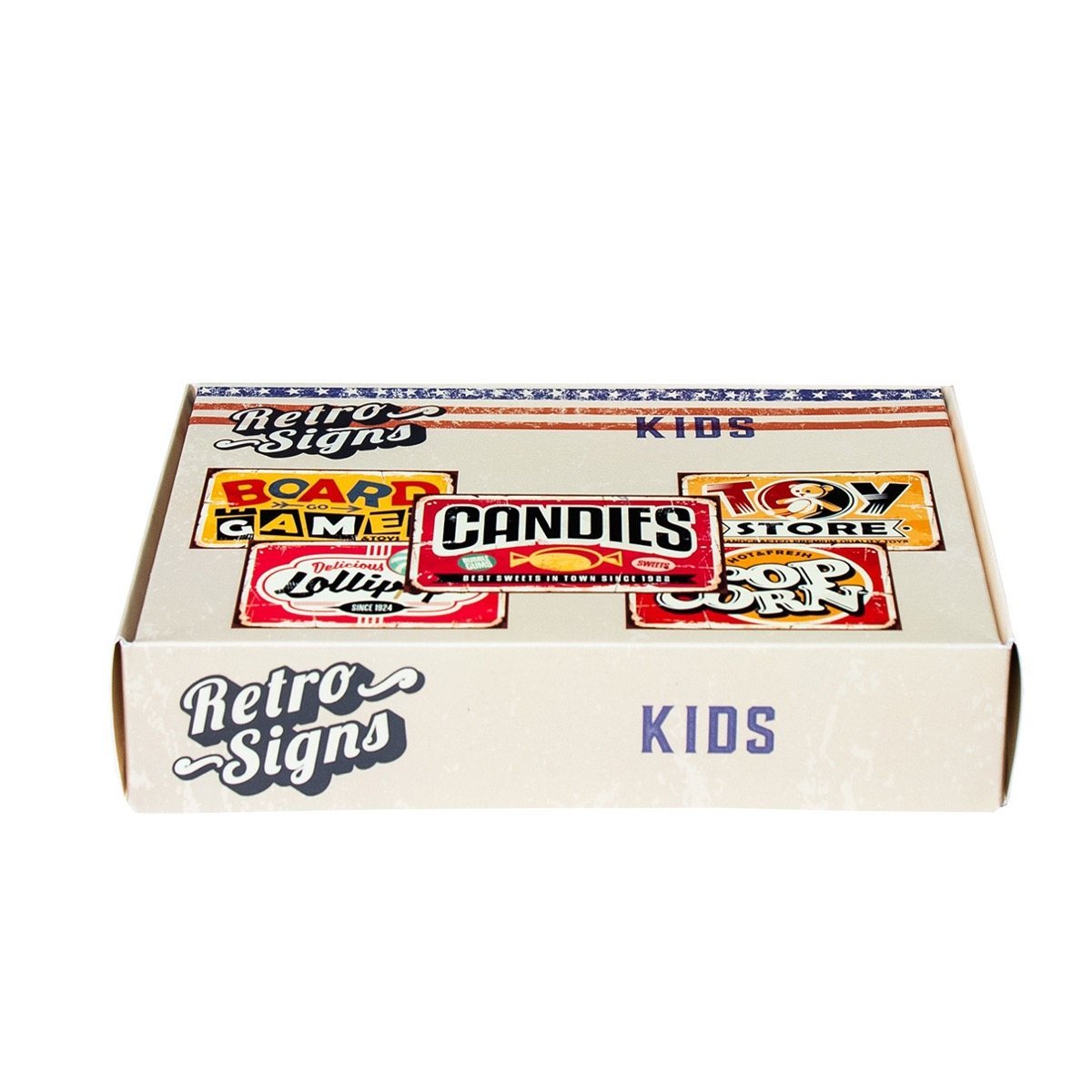 KIDS Retro Box - set van 5 signs