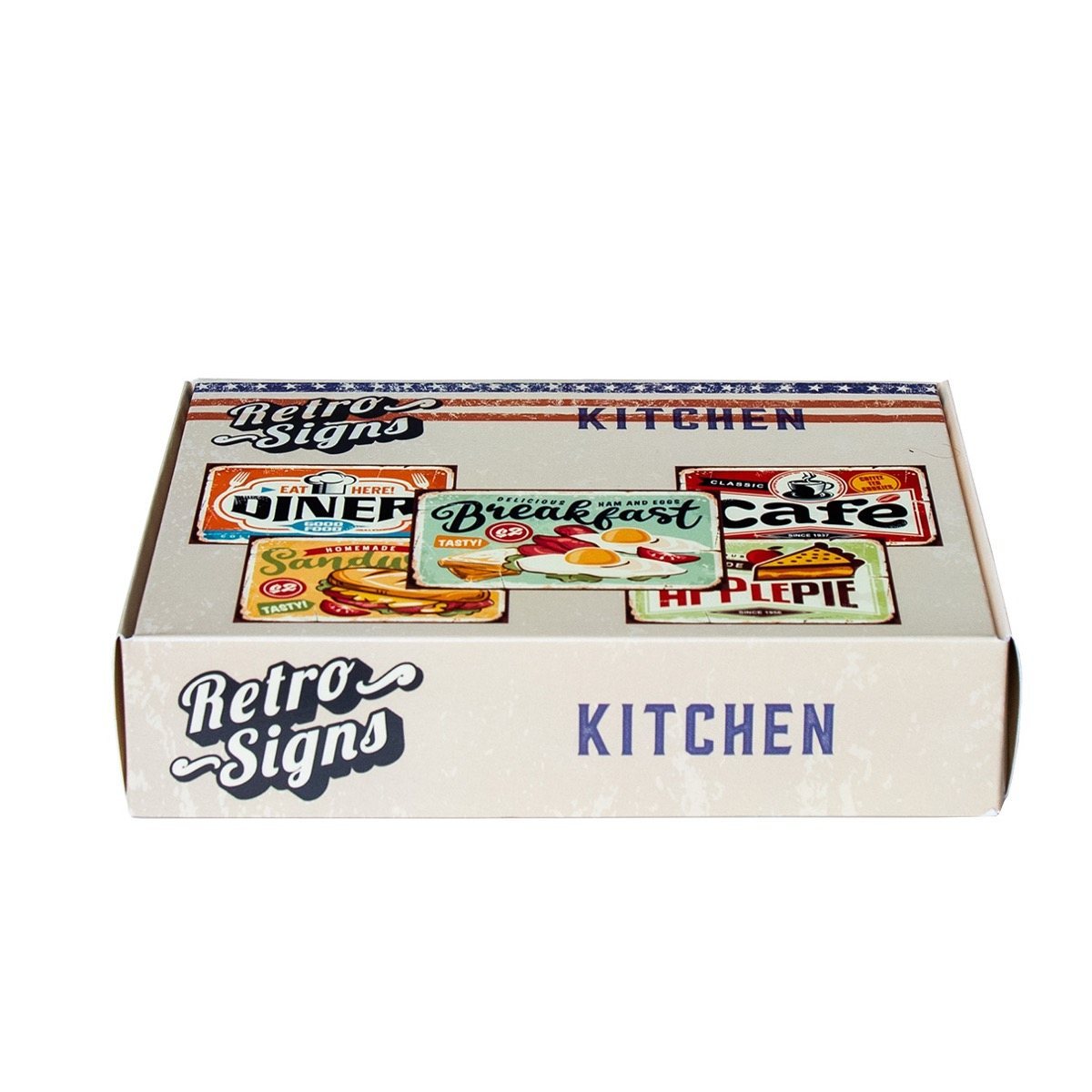 KITCHEN Retro Box - set van 5 signs