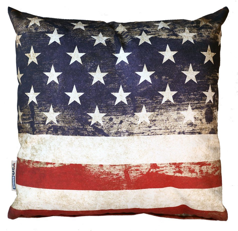 Kussen - USA vlag - grunge