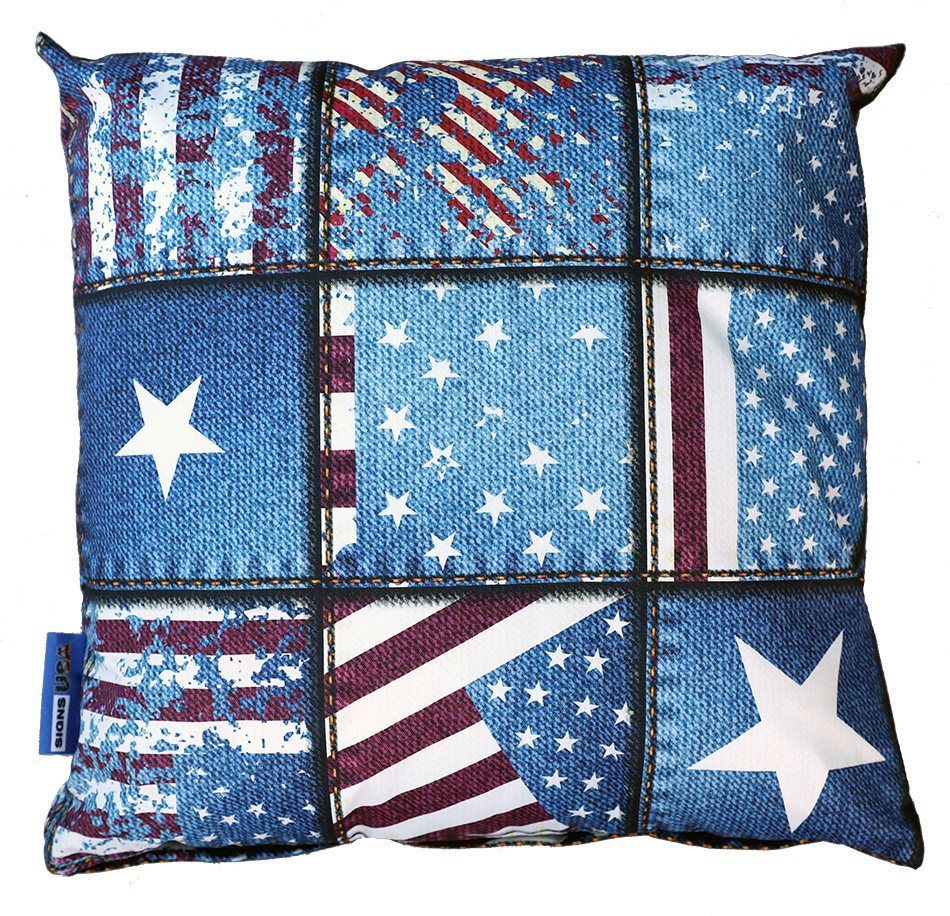 Kussen - USA patroon