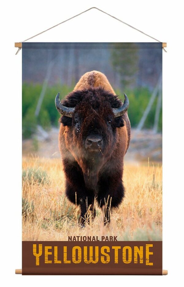 Wanddoek - Buffalo in Yellowstone