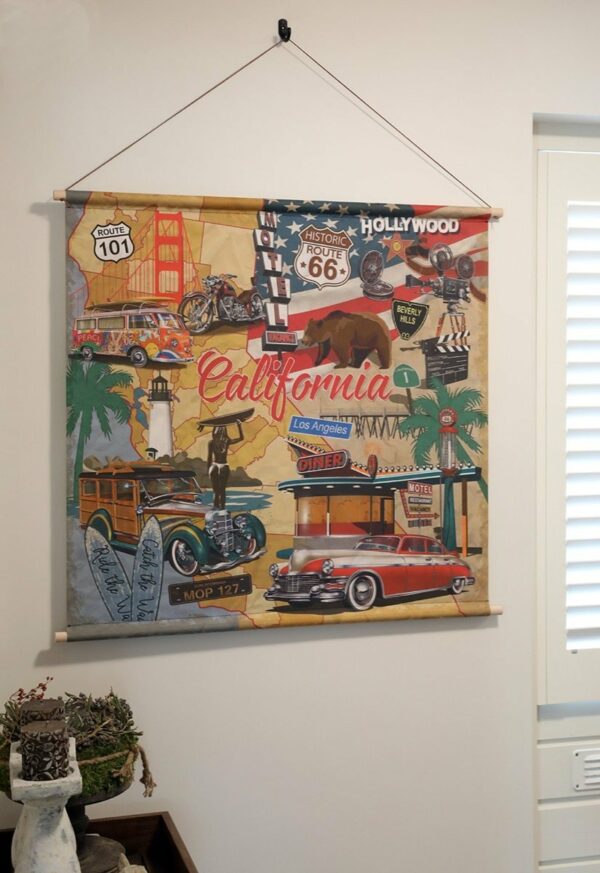 Wanddoek - California Collage - Afbeelding 2
