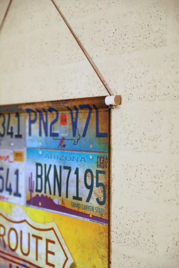 Wanddoek - Route 66 license plates - Afbeelding 3