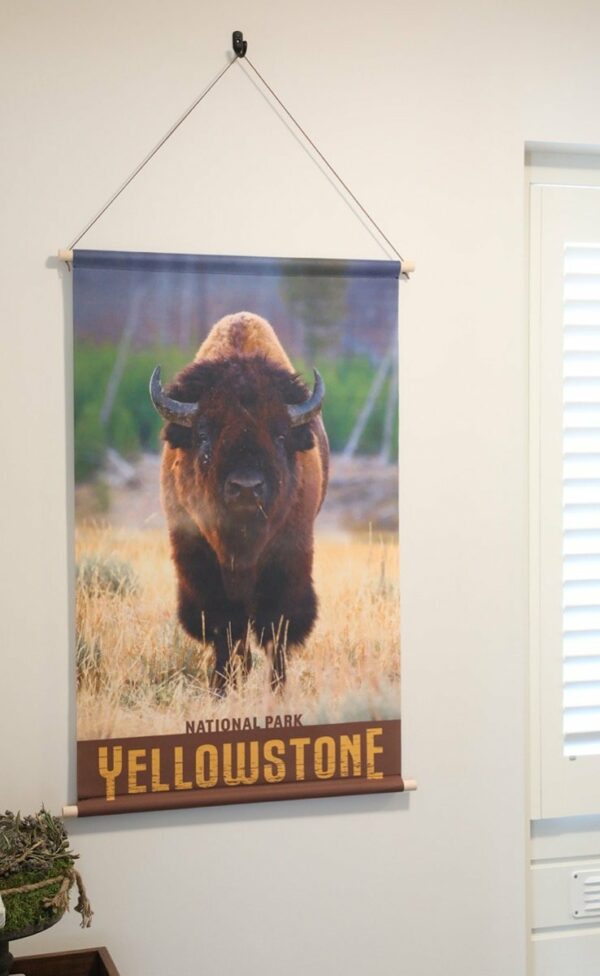 Wanddoek - Buffalo in Yellowstone - Afbeelding 2