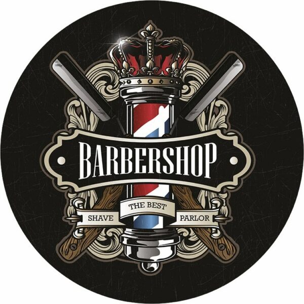 Barbershop Shave Parlor - 35 cm rond