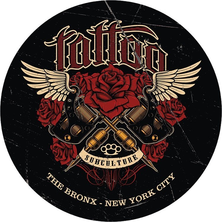 Tattoo Bronx New York City - 35 cm rond