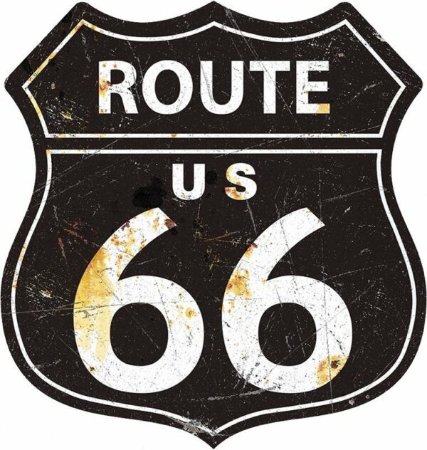 Shield - Route 66 Black