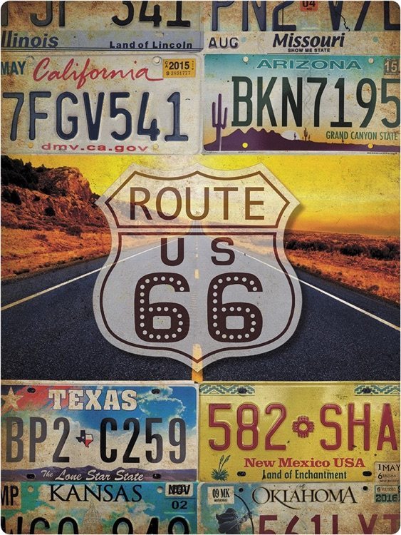Route 66 - License Plates