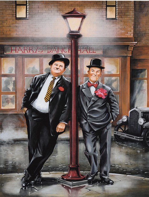 Laurel & Hardy - Harry's Dance Hall - Plexiglas