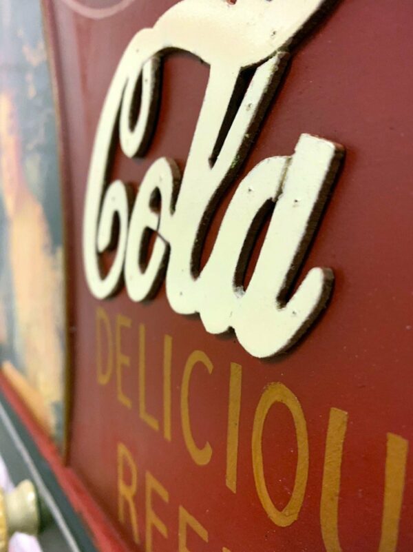 Coca-Cola - wood - Kapstok - Coat Rack - Afbeelding 3