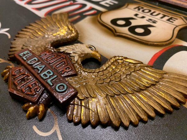 Route 66 - Wood - Motor Cycle - Afbeelding 4