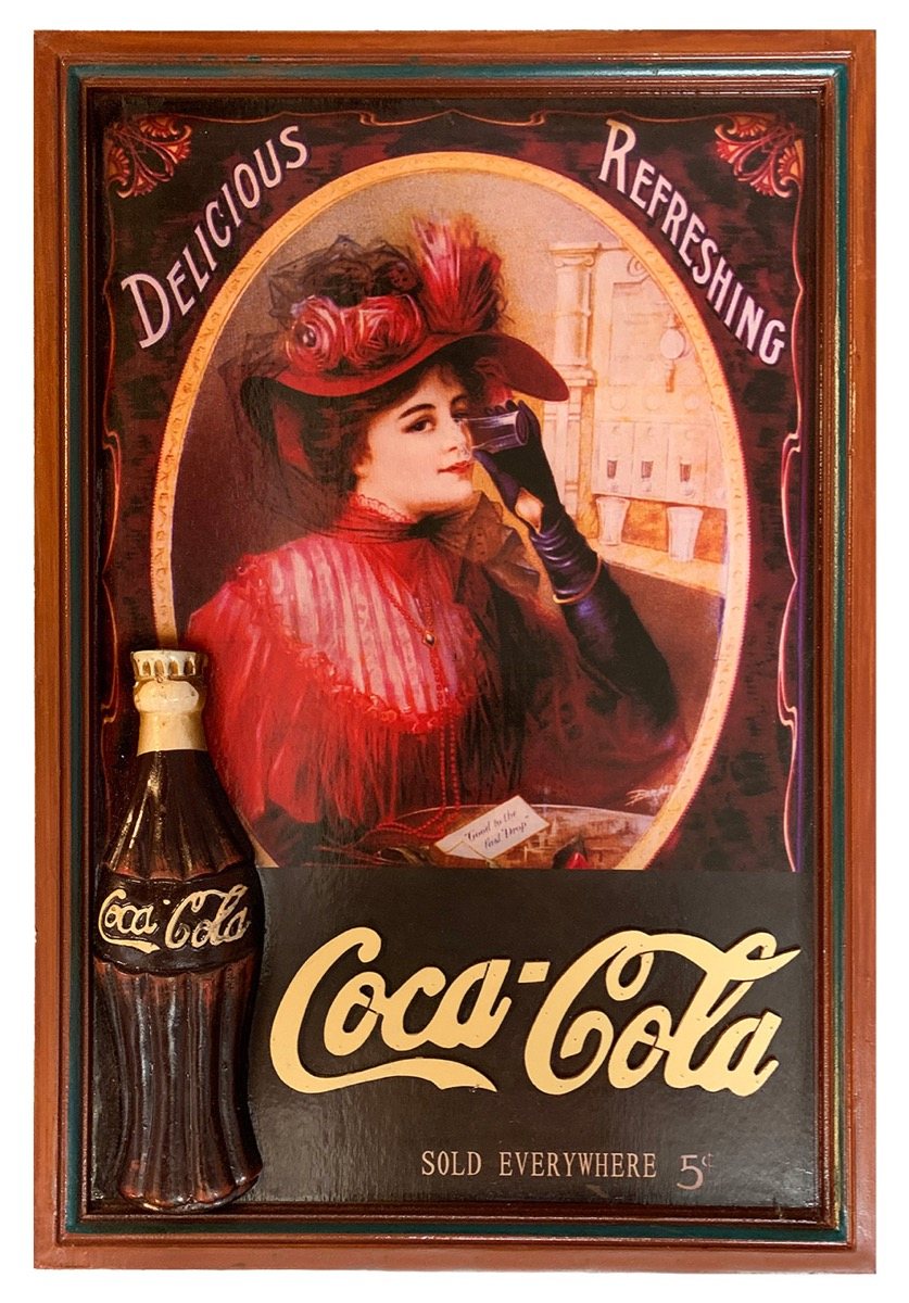 Coca-Cola - wood - Sold Everywhere Lady