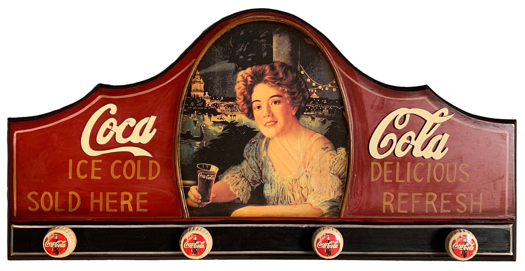Coca-Cola - wood - Kapstok - Coat Rack