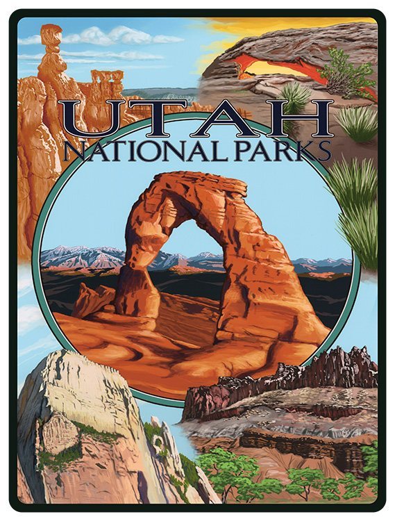 Utah - National Park - Collage