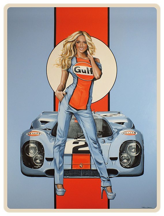 Gulf Racing - Pin Up