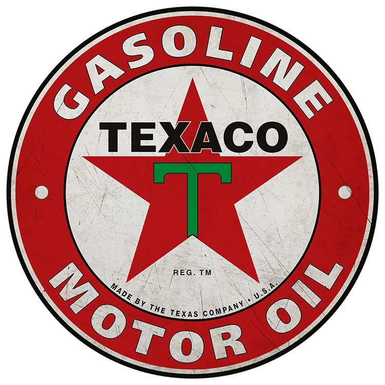 Texaco - Motor Oil - grunge - 60 cm