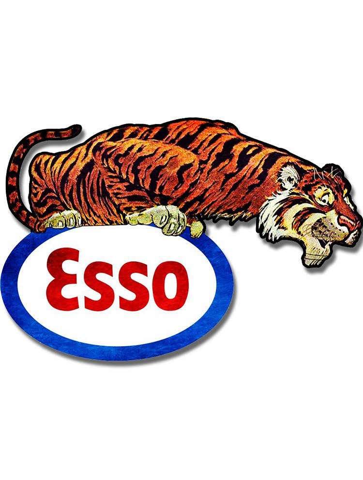 Tiger on Esso logo